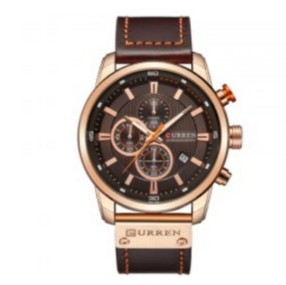 Man clock leather